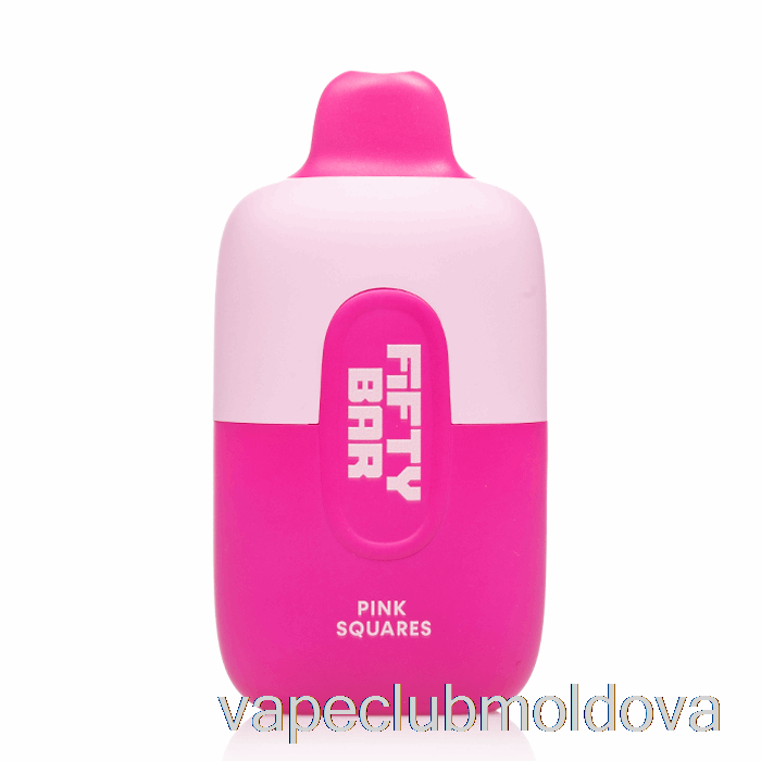 Vape Mod Fifty Bar 6500 De Pătrate Roz De Unică Folosință